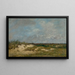 Berck, de duinen bij stormweer - Eugène Boudin — ingelijst kunstwerk aan de muur