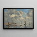 Camaret, de estuarium - Eugène Boudin — ingelijst kunstwerk aan de muur