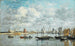 Camaret, de haven - Eugène Boudin — weergave van het kunstwerk
