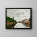 Kanaal in de omgeving van Brussel - Eugène Boudin — ingelijst kunstwerk aan de muur