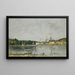 Caudebec-en-Caux, de Seinekaai - Eugène Boudin — ingelijst kunstwerk aan de muur