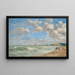 Deauville, het stijgende tij strand - Eugène Boudin — ingelijst kunstwerk aan de muur