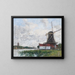 Moulin sur les bords de la Meuse à Dordrecht - Eugène Boudin — ingelijst kunstwerk aan de muur