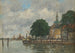 Dordrecht, een havenkade - Eugène Boudin — weergave van het kunstwerk