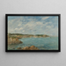 Douarnenez, de baai gezien vanaf het eiland Tristan - Eugène Boudin — ingelijst kunstwerk aan de muur