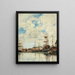 Dunkerque zeilboten kade - Eugène Boudin — ingelijst kunstwerk aan de muur
