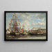 Festival in de haven van Honfleur - Eugène Boudin — ingelijst kunstwerk aan de muur