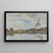 La Retenue Trouville - Eugène Boudin — ingelijst kunstwerk aan de muur