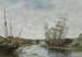 La Touques eb Marée basse - Eugène Boudin — weergave van het kunstwerk