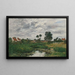 De boerderij, omgeving van Duinkerke (Casusconflict) - Eugène Boudin — ingelijst kunstwerk aan de muur