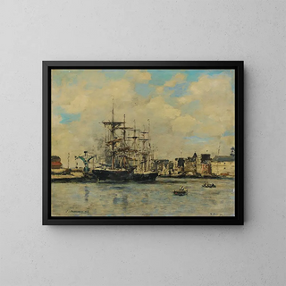 Eugne Boudin - Le Havre Bassin De La Barre.webp