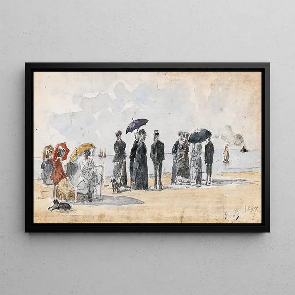 Eugne Boudin - Les Crinolines.webp
