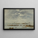 Marine Schilderij Saint-Vaast-la-Hougue Manche - Eugène Boudin — ingelijst kunstwerk aan de muur