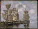 schepen in de haven van Honfleur - Eugène Boudin — weergave van het kunstwerk