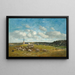 Landschap rondom Deauville - Eugène Boudin — ingelijst kunstwerk aan de muur