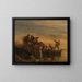 Vissers aan de waterkant - Eugène Boudin — ingelijst kunstwerk aan de muur