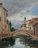 Klein kanaal in Venetië - Eugène Boudin — weergave van het kunstwerk