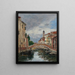 Klein kanaal in Venetië - Eugène Boudin — ingelijst kunstwerk aan de muur
