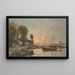 Plougastel De oversteek van de veerboot - Eugène Boudin — ingelijst kunstwerk aan de muur
