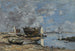 Plougastel le passage du bac (Conflit de cas) - Eugène Boudin | Reproduction — weergave van het kunstwerk
