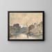 Haven van Rotterdam - Eugène Boudin — ingelijst kunstwerk aan de muur