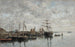 Portrieux de haven - Eugène Boudin — weergave van het kunstwerk