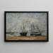 Portrieux de haven bij laag water - Eugène Boudin — ingelijst kunstwerk aan de muur