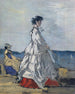 La princesse Pauline Metternich op het strand - Eugène Boudin — weergave van het kunstwerk