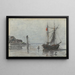 Rade bij Honfleur-omgeving - Eugène Boudin — ingelijst kunstwerk aan de muur