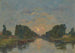 Saint-Valery-sur-Somme, maanlicht effect op het kanaal - Eugène Boudin — weergave van het kunstwerk