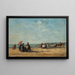Strandscène (Conflictopstelling) - Eugène Boudin — ingelijst kunstwerk aan de muur