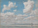 Marine schilderij met open hemel - Eugène Boudin — weergave van het kunstwerk