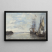Uitvaart - Eugène Boudin — ingelijst kunstwerk aan de muur