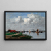 De Schelde rivier in Antwerpen - Eugène Boudin — ingelijst kunstwerk aan de muur