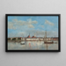 Het Quai in Antwerpen - Eugène Boudin — ingelijst kunstwerk aan de muur