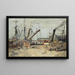 De trawlers - Eugène Boudin — ingelijst kunstwerk aan de muur