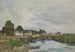 Touques de oude haven bij laagwater - Eugène Boudin — weergave van het kunstwerk