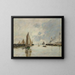 Trouville, de pieres bij hoogwater - Eugène Boudin — ingelijst kunstwerk aan de muur
