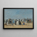 Trouville, strandscène - Eugène Boudin — ingelijst kunstwerk aan de muur
