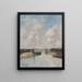 Trouville, de pieres - Eugène Boudin — ingelijst kunstwerk aan de muur