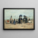 Trouville, strandscène - Eugène Boudin — ingelijst kunstwerk aan de muur