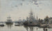 Uitzicht op Bordeaux vanaf de Quai des Chartrons - Eugène Boudin — weergave van het kunstwerk