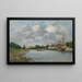 Uitzicht op de haven van Saint-Valery-sur-Somme - Eugène Boudin — ingelijst kunstwerk aan de muur
