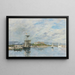van Vue du port d'Antibes, le quai le matin - Eugène Boudin — ingelijst kunstwerk aan de muur