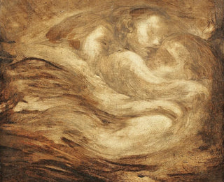 Kinderen die slapen - Eugène Carrière — weergave van het kunstwerk