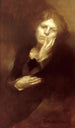 Fantine verlaten - Eugène Carrière — weergave van het kunstwerk