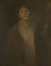 Vrouw die kijkt - Eugène Carrière — weergave van het kunstwerk