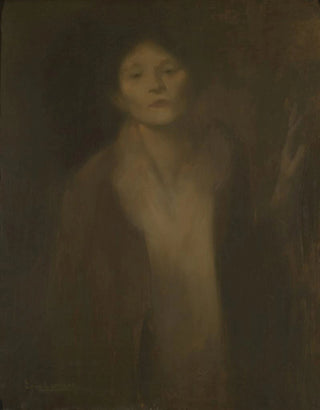 Eugne Carriere - Femme regardant.webp