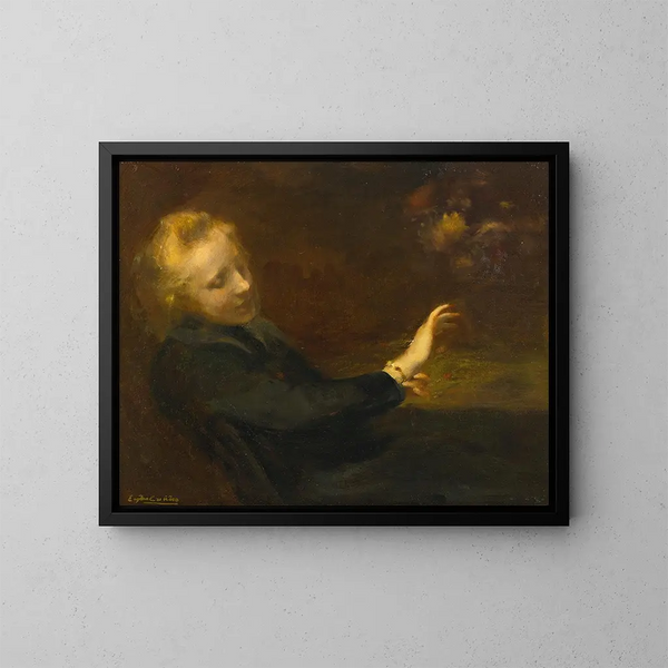 La nouvelle montre-bracelet - Eugène Carrière — ingelijst kunstwerk aan de muur