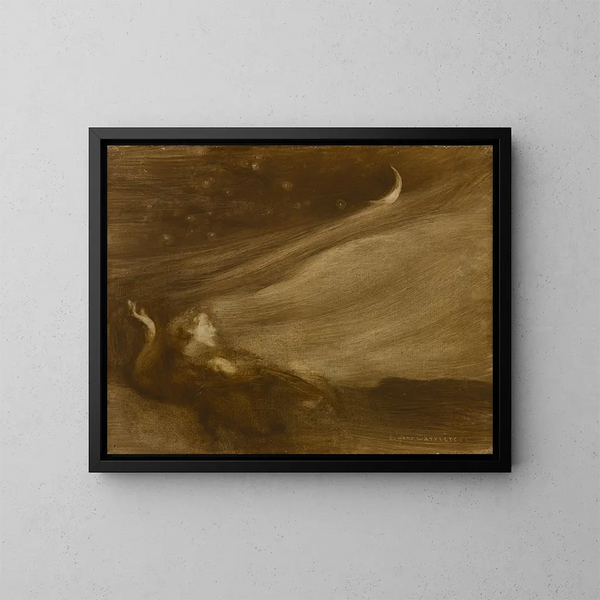 De Contemplatief - Eugène Carrière — ingelijst kunstwerk aan de muur